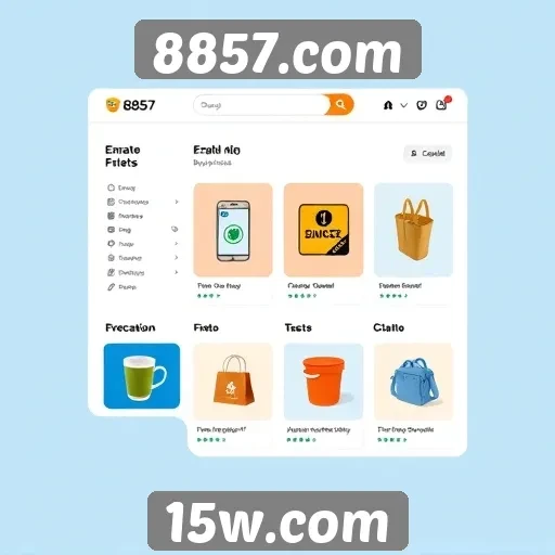 Interface do usuário no 8857.com é amigável e intuitiva